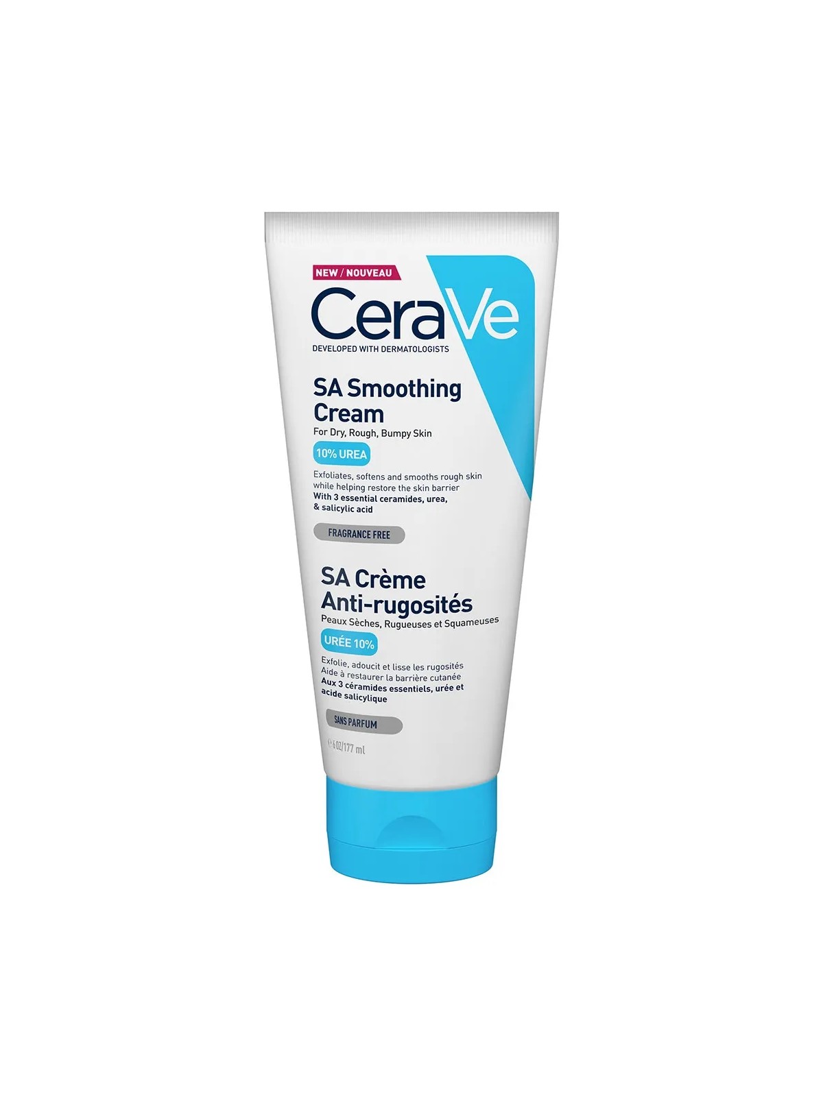 Cerave Body SA Creme Anti-rugosites 10% D'uree Et Acide Salicylique Peaux Seches 177ml