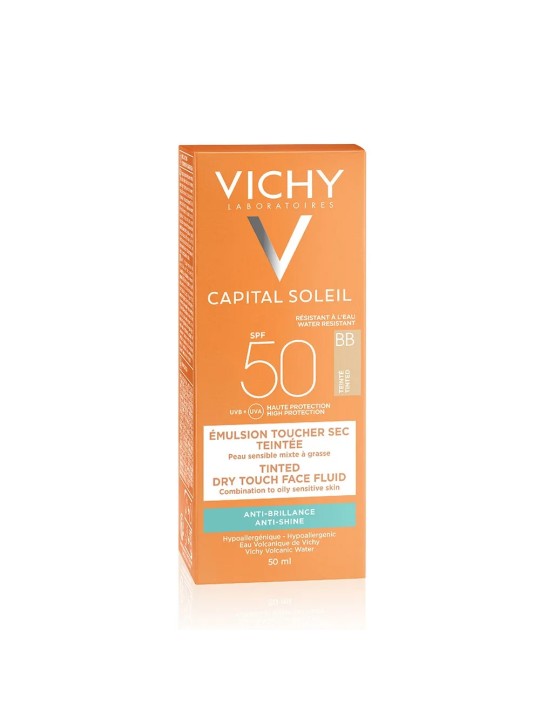 Vichy Capital Soleil Bb Teinte Hale Naturel Spf50 Haute Protection 50ml