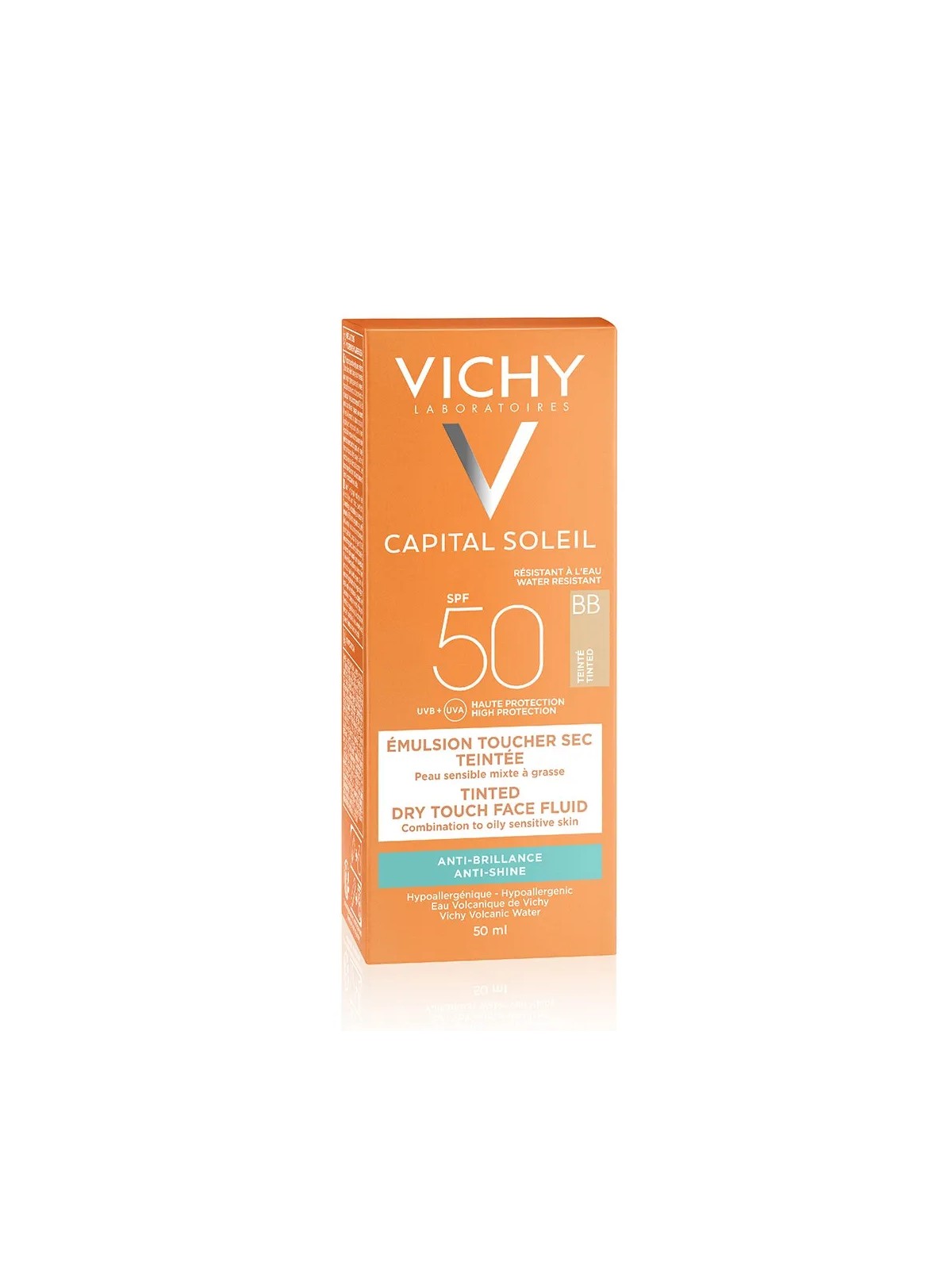 Vichy Capital Soleil Bb Teinte Hale Naturel Spf50 Haute Protection 50ml