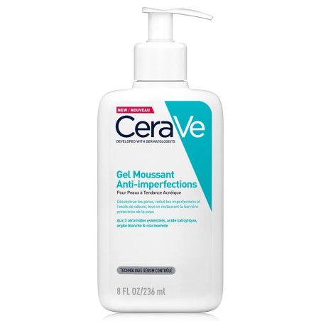 Cerave Face Gel Moussant Anti-imperfections Peaux à imperfections et à tendance acnéique 236ml