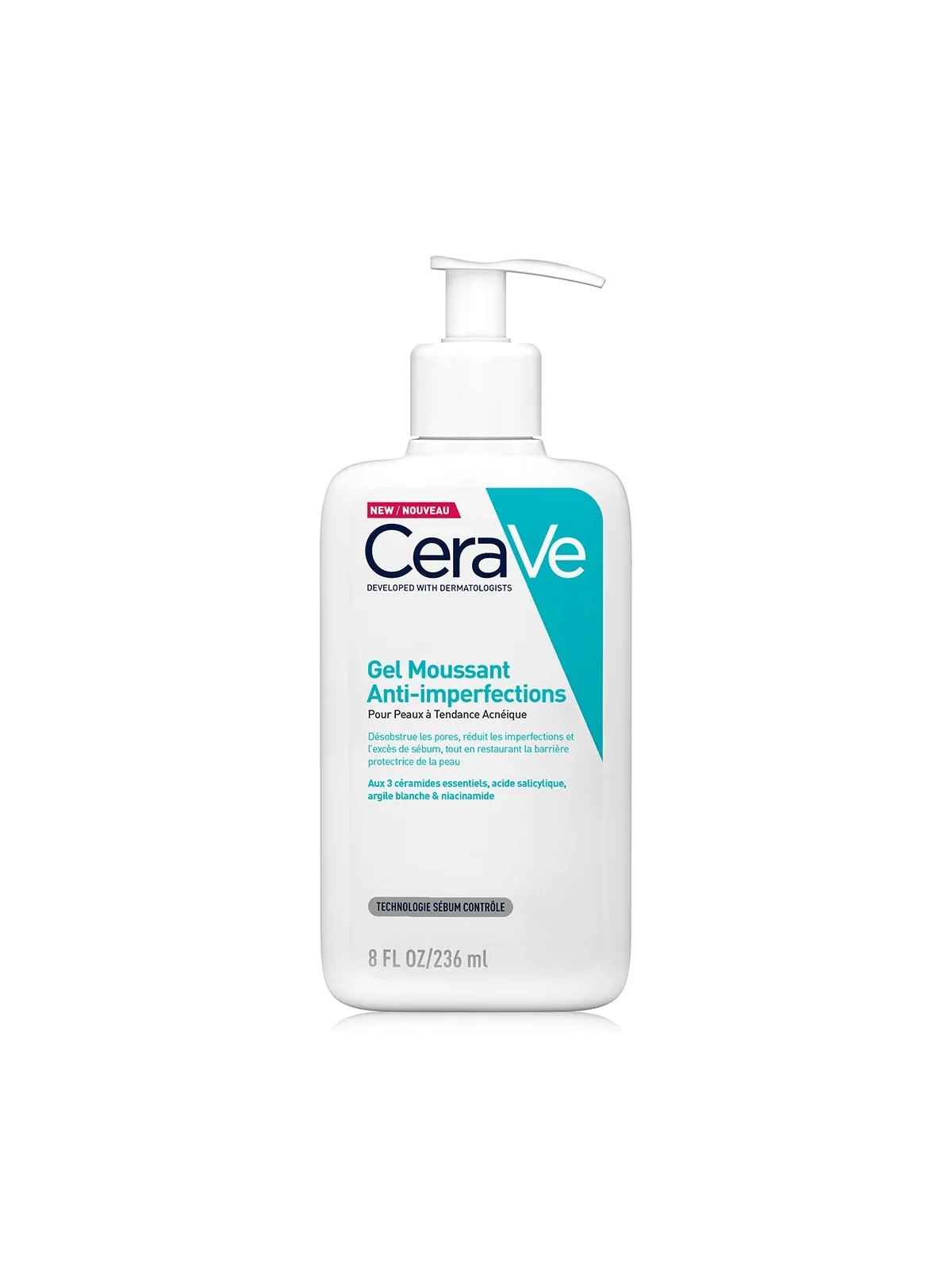 Cerave Face Gel Moussant Anti-imperfections Peaux à imperfections et à tendance acnéique 236ml