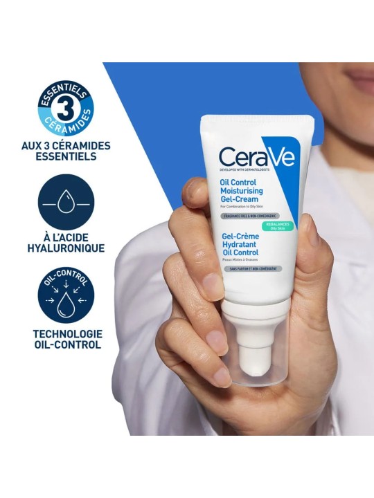 Cerave Gel-Crème Hydratant Oil Control Peaux Mixtes à Grasses 52ml