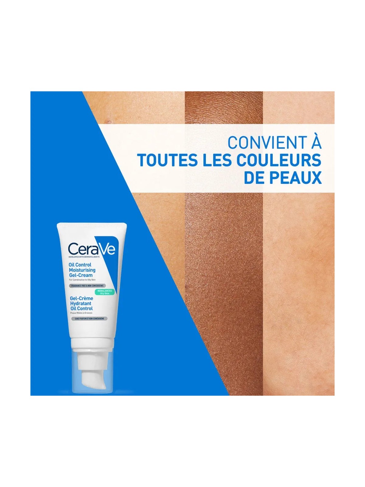 Cerave Gel-Crème Hydratant Oil Control Peaux Mixtes à Grasses 52ml