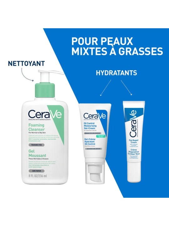 Cerave Gel-Crème Hydratant Oil Control Peaux Mixtes à Grasses 52ml