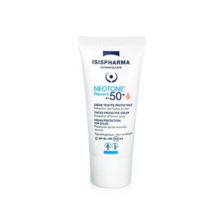 Isispharma Neotone Creme Teintee Protectrice Spf50+ Prevent Teinte Médium 30ml