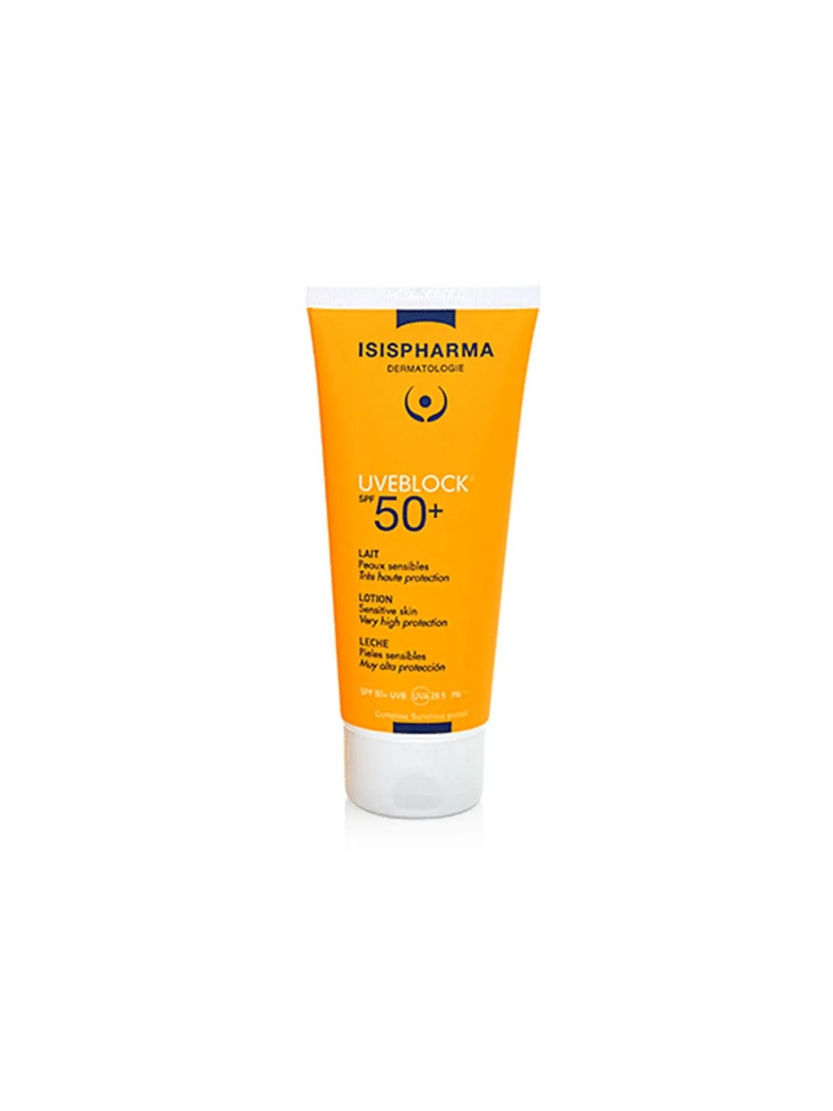 Isispharma Uveblock Lait Tres Haute Protection Spf50+ Peaux Sensibles 100ml