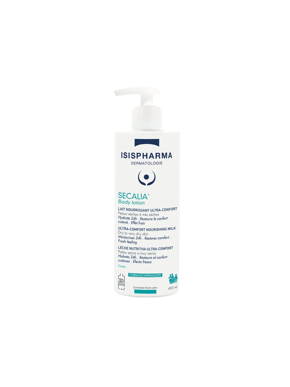 Isispharma Secalia Lait Nourrissant Ultra-Confort Peaux Sèches à Très Sèches 400ml