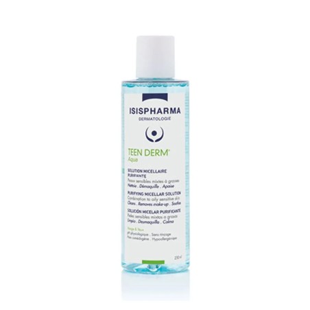 Isispharma Teen Derm Solution Micellaire Purifiante Aqua Peaux Mixtes A Grasses 250ml