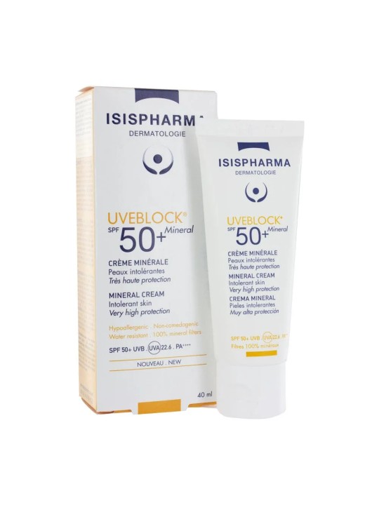 Isispharma Uveblock Creme Minerale Spf50+ Mineral 40ml