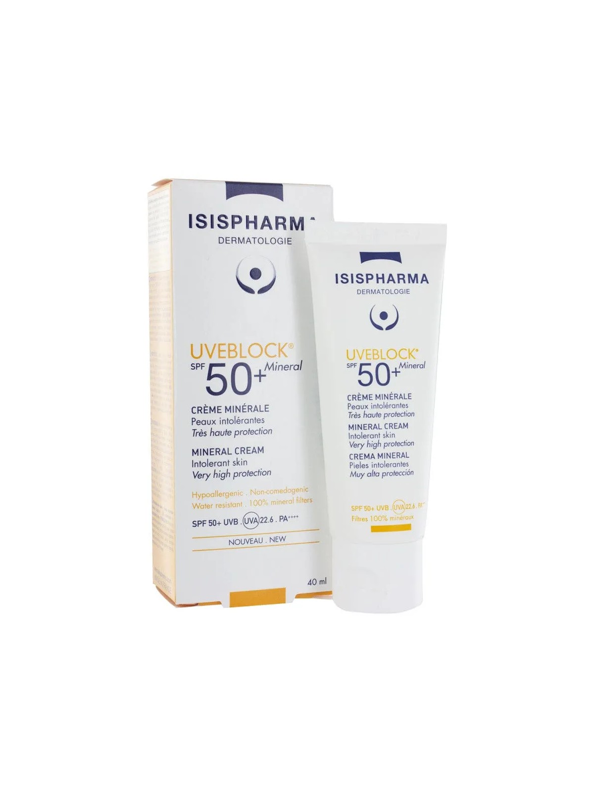 Isispharma Uveblock Creme Minerale Spf50+ Mineral 40ml