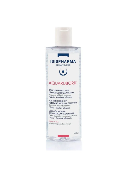 Isispharma Aquaruboril Solution Micellaire Démaquillante Peaux Sensibles A Rougeurs 400ml