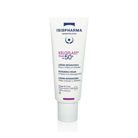 Isispharma Keloplast Creme Reparatrice Protectrice Scars Spf50+ Peaux Irritees Et Abimees 40ml