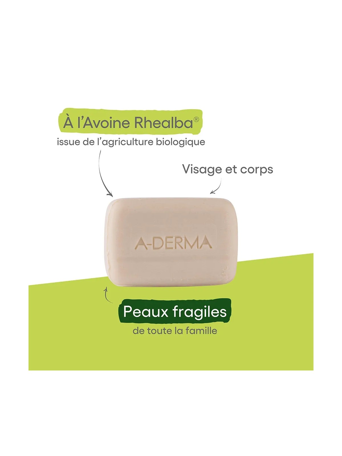 A-Derma Avoine Rhealba Pain Dermatologique 100g