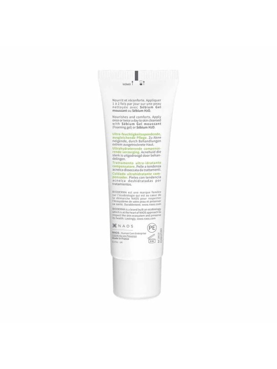 Bioderma Sebium Crème hydratante visage Peaux tendances acnéiques 40ml