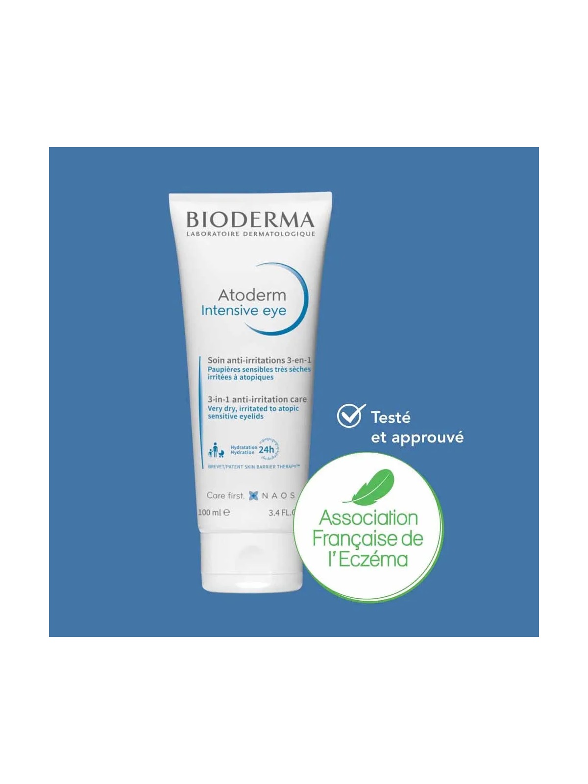 Bioderma Atoderm Soin Paupières Contour des Yeux Peaux Irritées 100ml