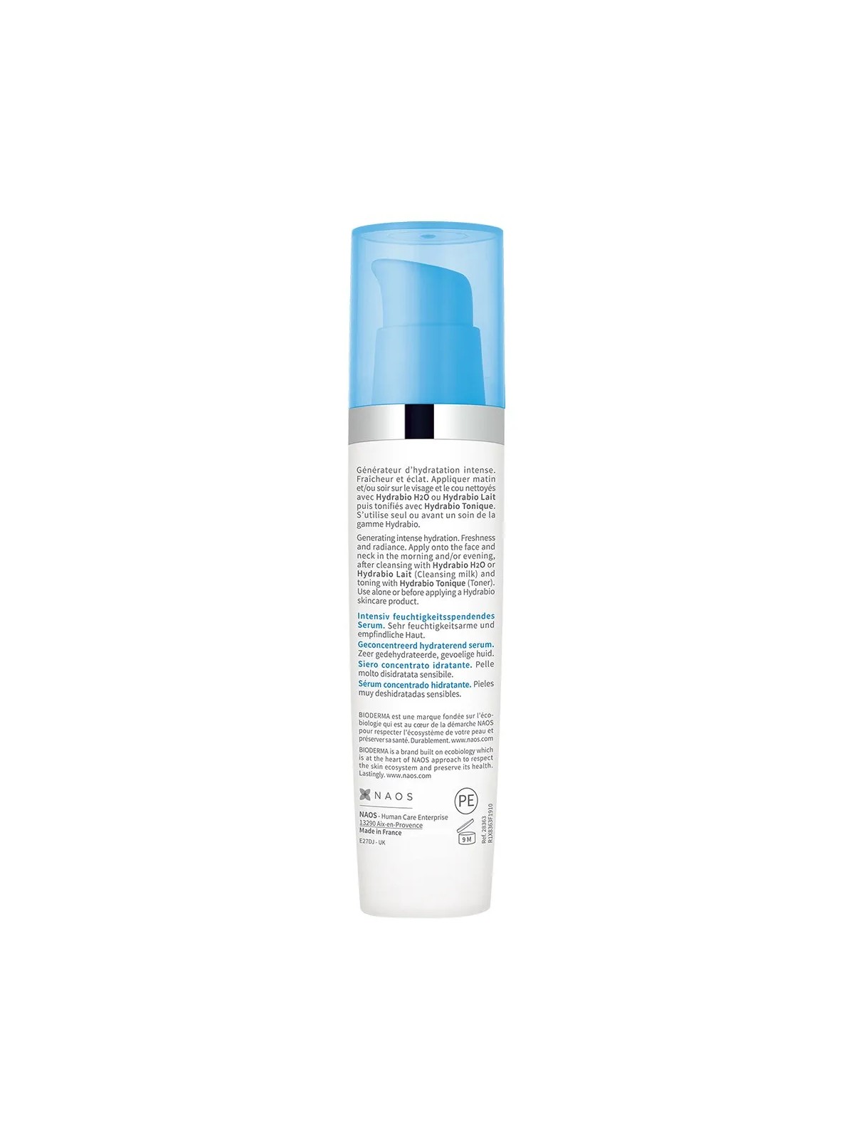 Bioderma Hydrabio Sérum hydratant visage à l'acide hyaluronique Peaux déshydratées 40ml