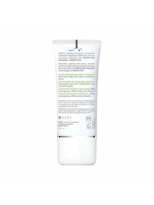 Bioderma Sebium Crème matifiante hydratante Peaux mixtes à grasses 30ml