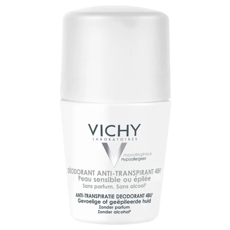 Vichy Déodorant Anti Transpirant Efficace 48h Peaux Sensibles 50ml