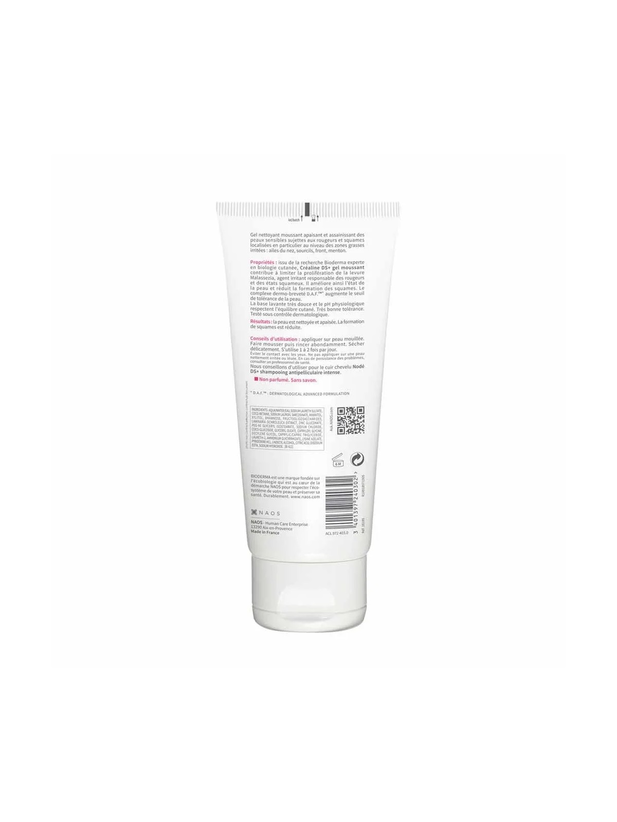 Bioderma Crealine Gel nettoyant Anti-rougeur Ds+ Peaux sensibles 200ml