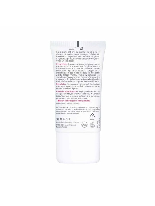 Bioderma Crealine BB Cream Soin anti-rougeur Peaux sensibles 40ml