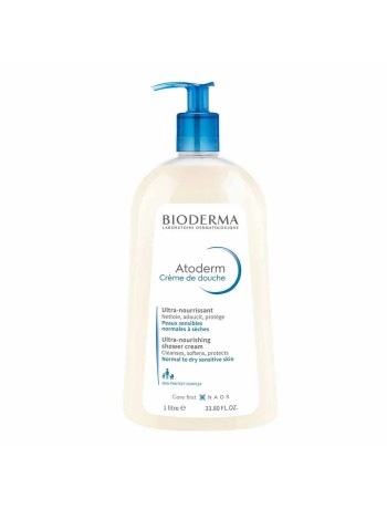 Bioderma Atoderm Crème de Douche Hydratante Peaux Normales à Sèches 1L