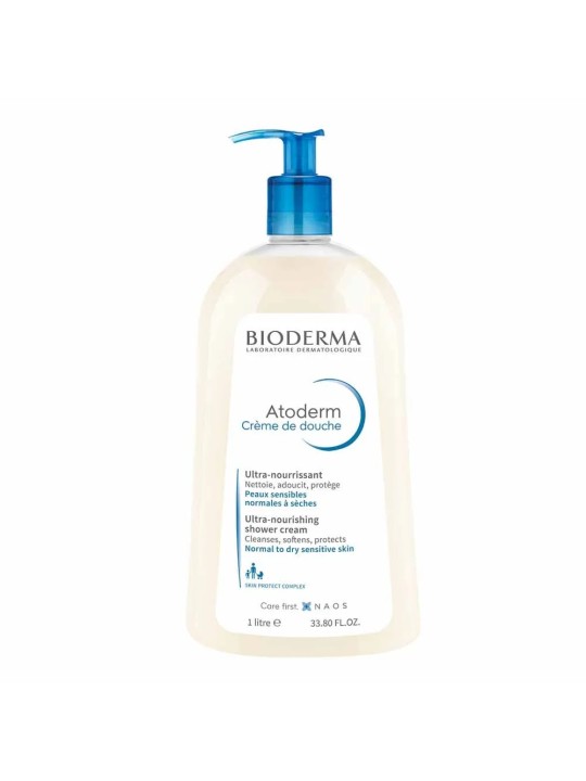 Bioderma Atoderm Crème de Douche Hydratante Peaux Normales à Sèches 1L