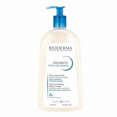 Bioderma Atoderm Crème de Douche Hydratante Peaux Normales à Sèches 1L