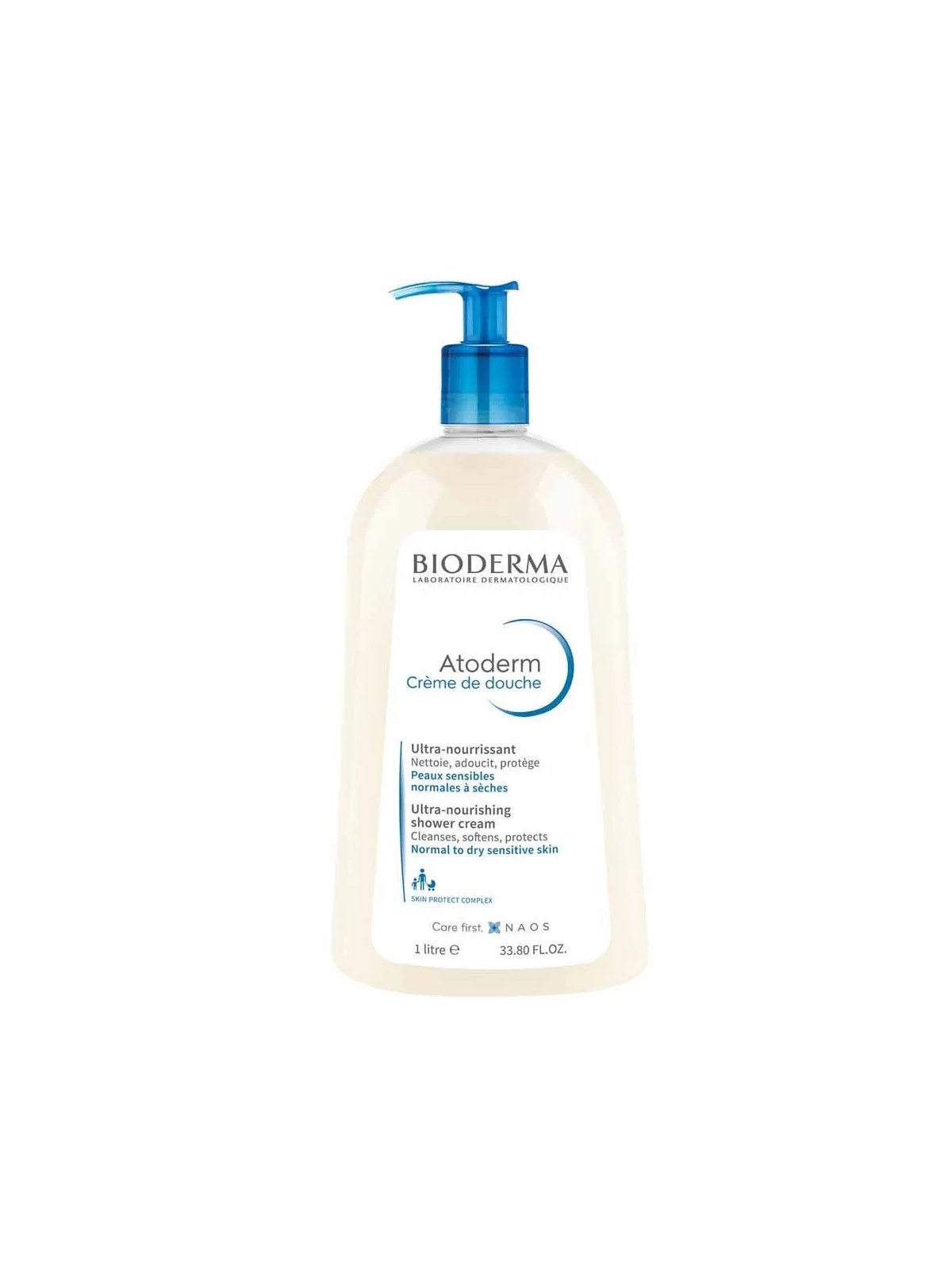 Bioderma Atoderm Crème de Douche Hydratante Peaux Normales à Sèches 1L