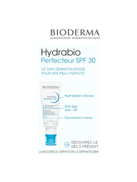 Bioderma Hydrabio Crème de jour perfectrice SPF 30 Peaux sèches 40ml