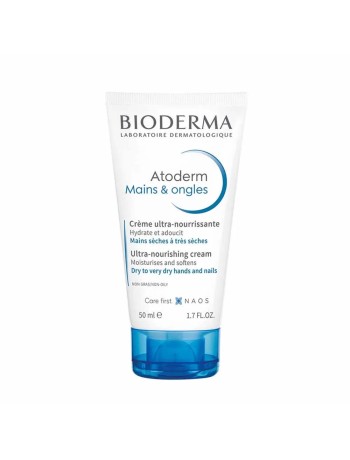 Bioderma Atoderm Crème ultra-nourrissante Mains & Ongles Sèches Et Abîmees 50ml
