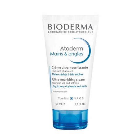 Bioderma Atoderm Crème ultra-nourrissante Mains & Ongles Sèches Et Abîmees 50ml