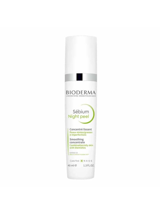 Bioderma Sebium Soin peeling de nuit doux Peaux mixtes à grasses 40ml