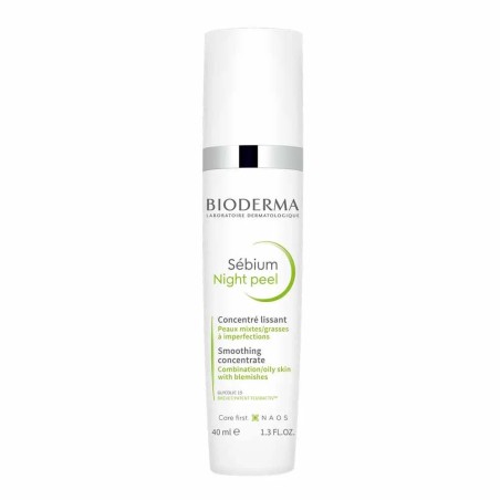 Bioderma Sebium Soin peeling de nuit doux Peaux mixtes à grasses 40ml