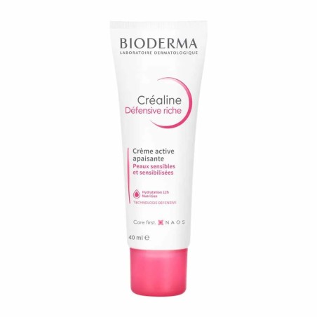 Bioderma Crealine Crème Active Apaisante Defensive Riche Peaux Sensibles et Sensibilisées 40ml