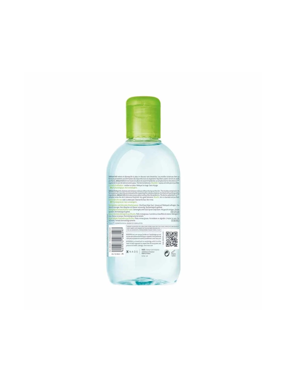 Bioderma Sebium Eau micellaire H2O Peaux grasses 250ml