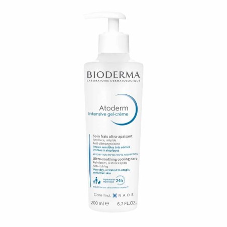 Bioderma Atoderm Gel-crème soin frais ultra-apaisant Intensive Peaux Sensibles Visage et Corps 200ml