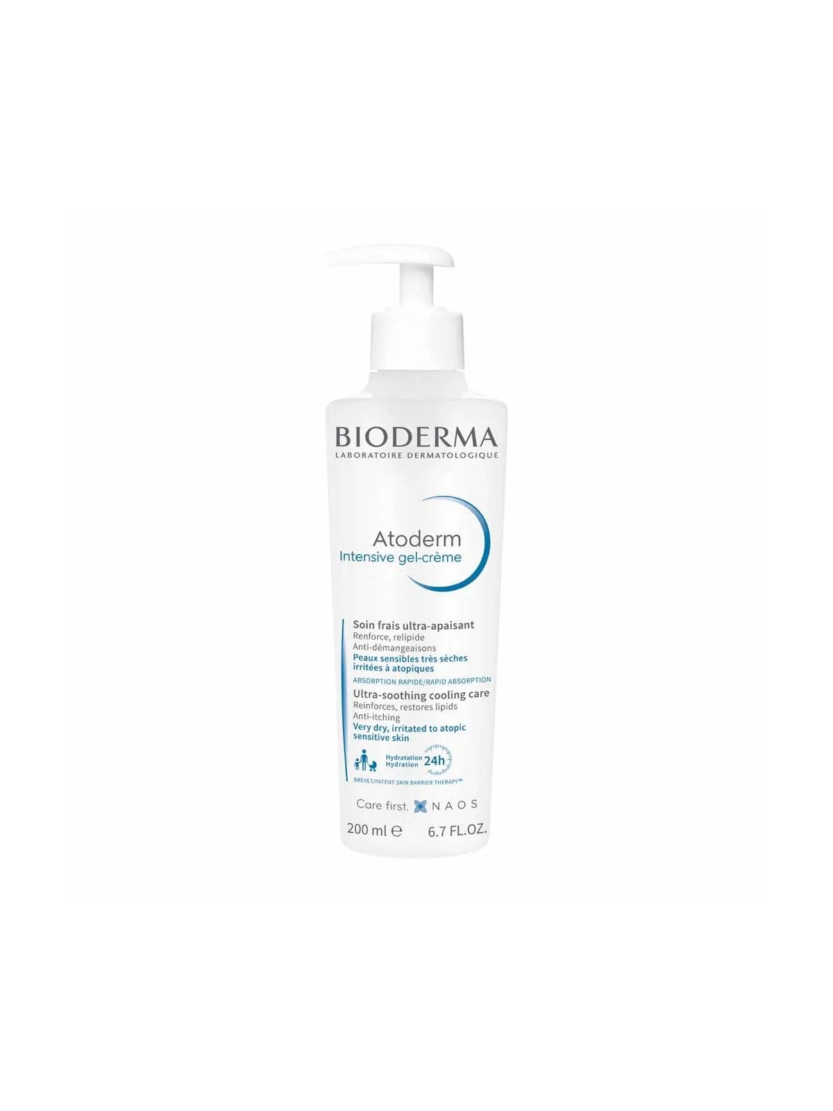 Bioderma Atoderm Gel-crème soin frais ultra-apaisant Intensive Peaux Sensibles Visage et Corps 200ml