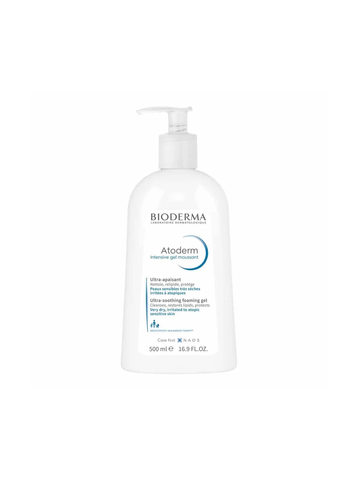 Bioderma Atoderm Gel Moussant Visage et Corps Peaux Atopiques 500ml