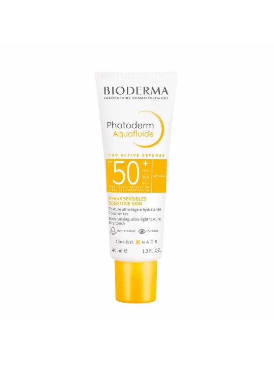 Bioderma Photoderm Aquafluide Texture ultra-légère hydratante SPF50+ Peaux sensibles 40ml