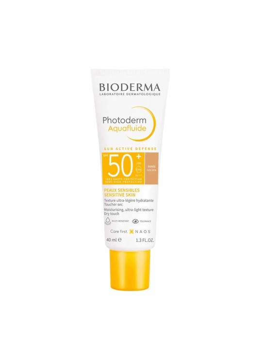 Bioderma Photoderm Texture Ultra-légère Hydratante SPF50+ Teinté Aquafluide Peaux sensibles 40ml