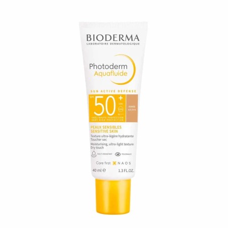 Bioderma Photoderm Texture Ultra-légère Hydratante SPF50+ Teinté Aquafluide Peaux sensibles 40ml