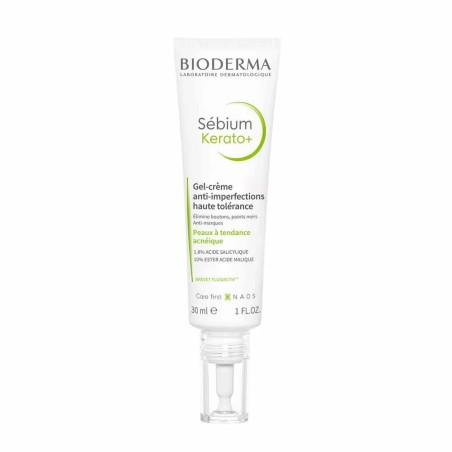 Bioderma Sebium Gel-crème anti-imperfections haute tolérance Kerato+ Peaux à tendance acnéique 30ml