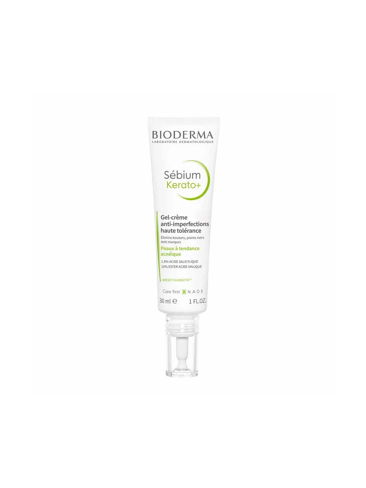 Bioderma Sebium Gel-crème anti-imperfections haute tolérance Kerato+ Peaux à tendance acnéique 30ml