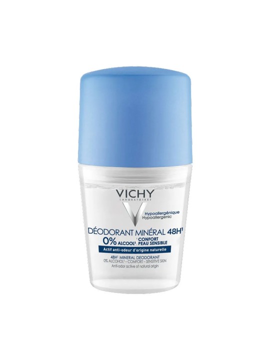 Vichy Minéral Deodorant 48h Roll-on Peaux Sensibles 50ml