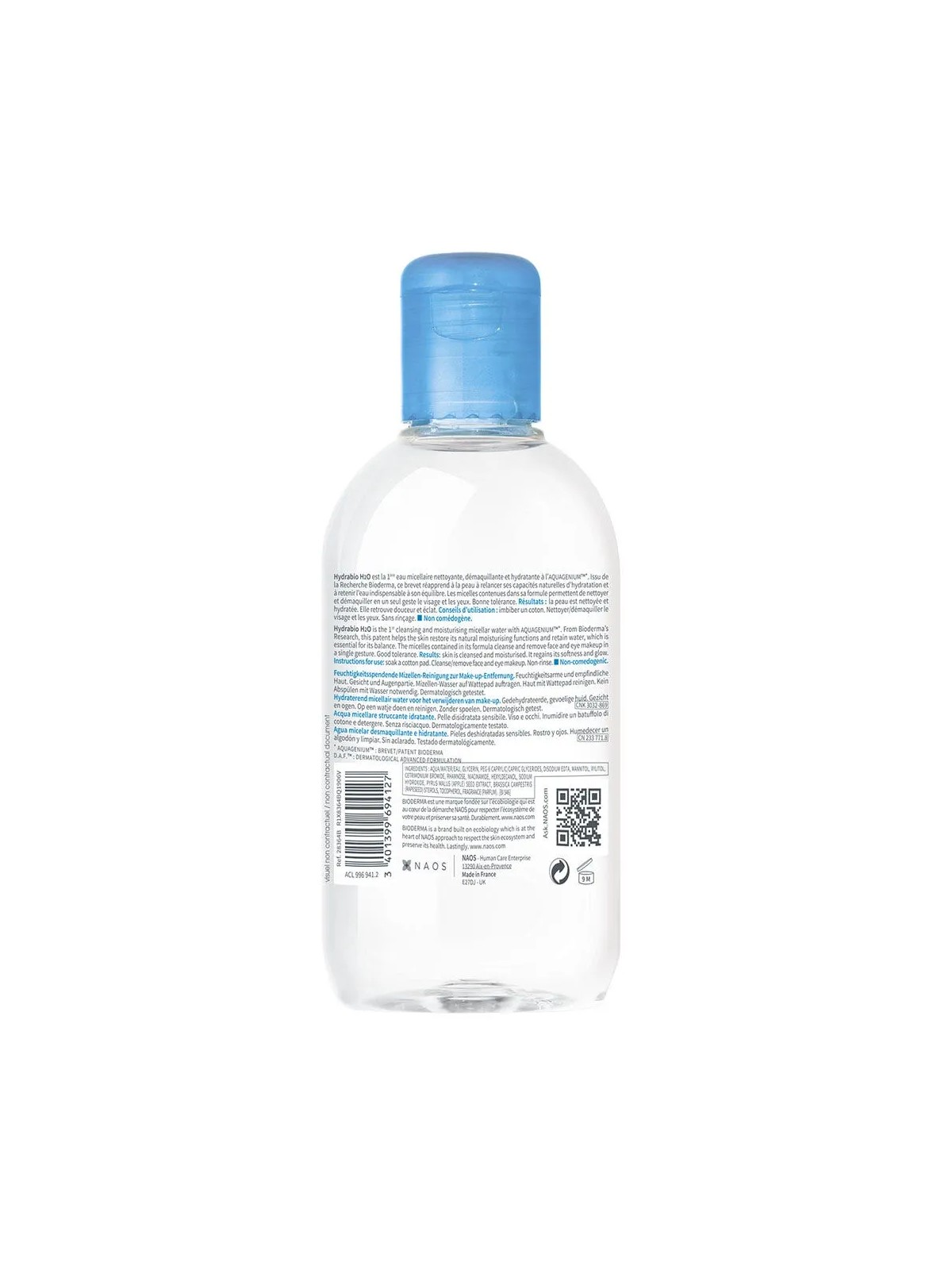 Bioderma Hydrabio Eau micellaire démaquillante H2O 250ml