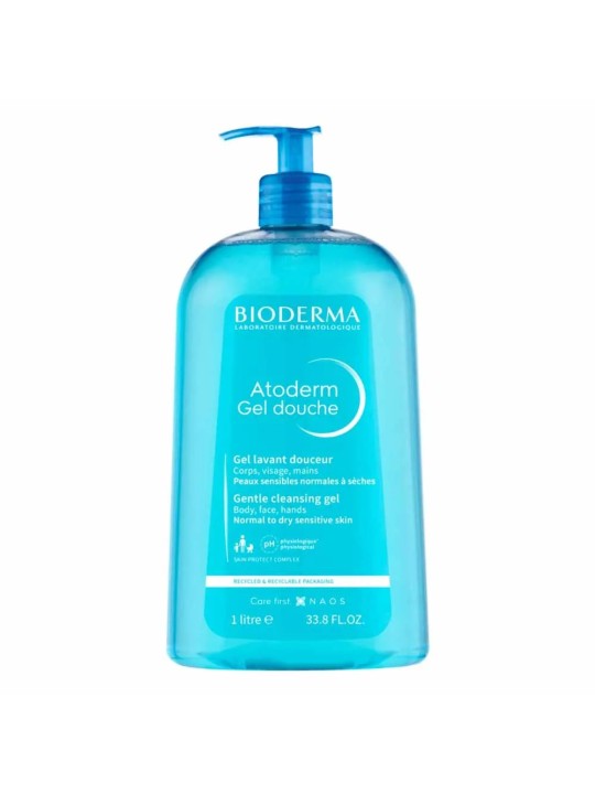 Bioderma Atoderm Gel douche doux visage et corps Peaux sensibles 1L