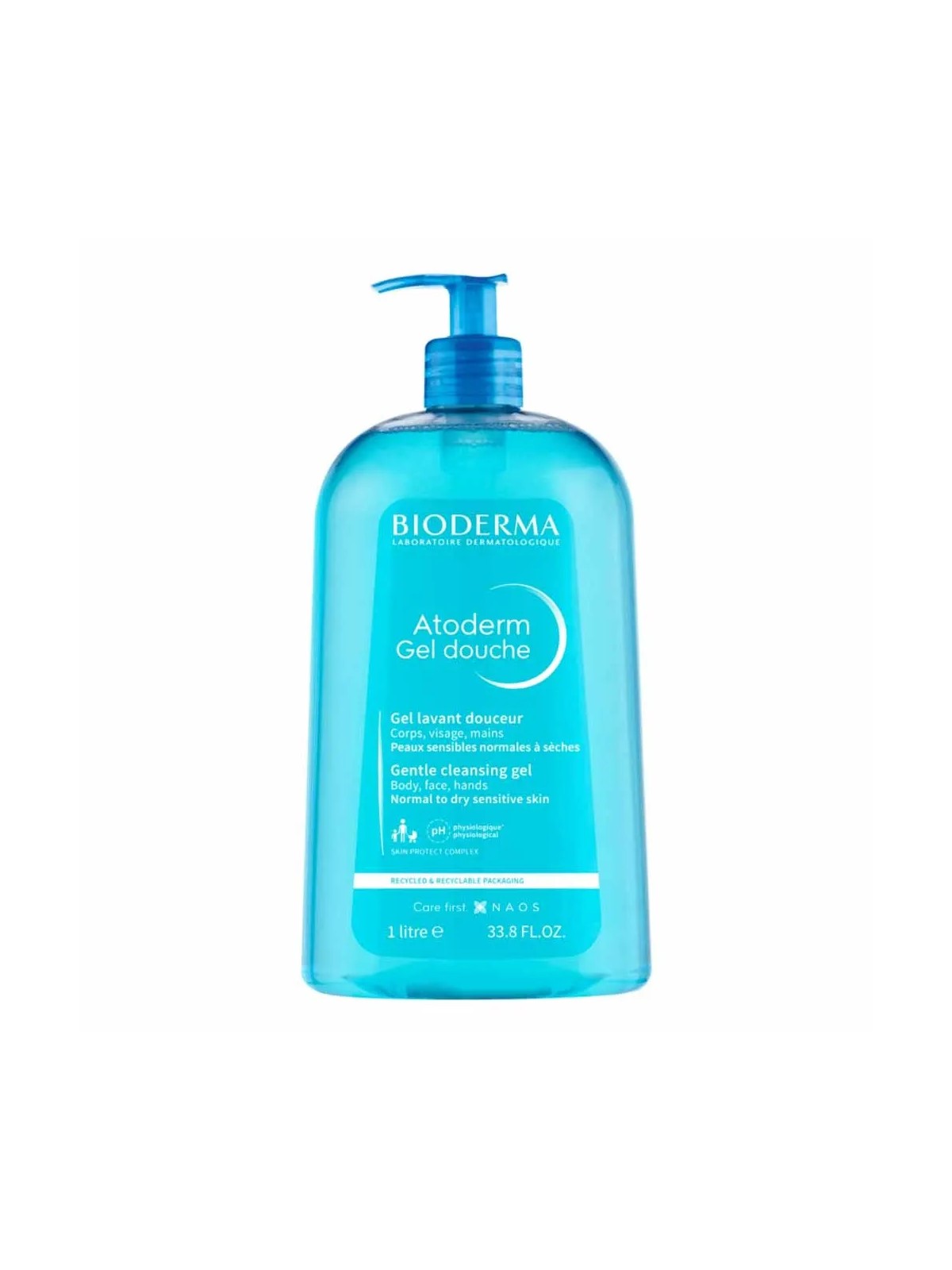 Bioderma Atoderm Gel douche doux visage et corps Peaux sensibles 1L