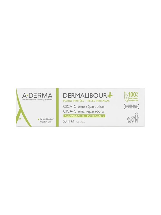 A-Derma Dermalibour+ Cica - Crème Réparatrice Peaux Irritées 50ml