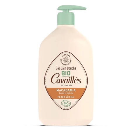 Cavaillès Gel Bain et Douche Huile de Macadamia Bio Peaux sèches 1L