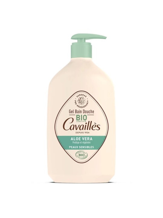 Cavaillès Gel Bain et Douche Aloe Vera Bio Peaux sensibles 1L